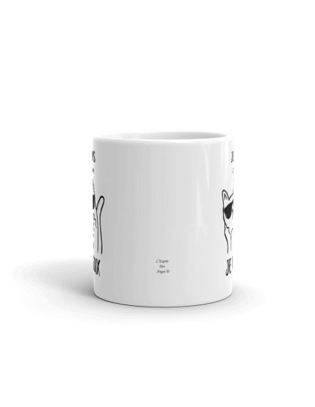 Tasse Mug Cadeau Chat Grincheux Grognon Ronchon- Je Fais ce que Je Veux - Rigolo Humour Amusant