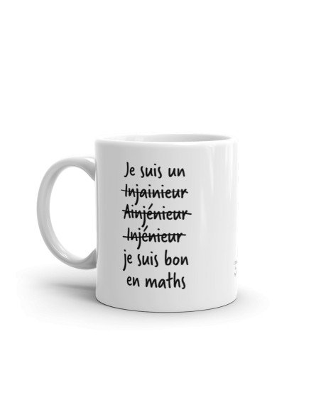 Tasse-Mug Cadeau Ingénieur Bon en Maths Humour Rigolo Amusant