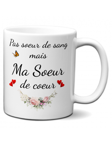 Tasse-Mug Meilleure Amie Cadeau Copine-Soeur de Coeur-- Idée Original Anniversaire Femme 