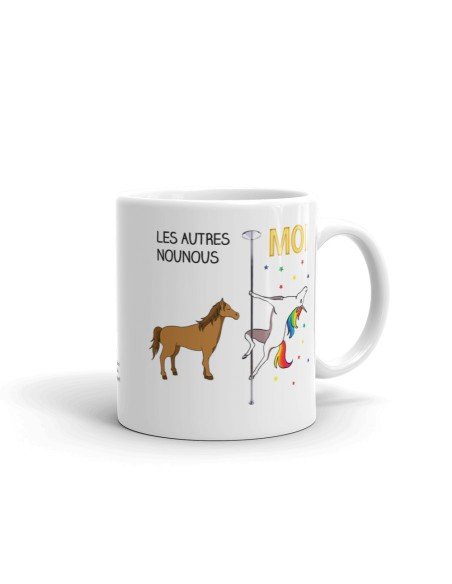 Tasse Mug Cadeau Nounou -Meilleure Nounou Licorne- Original Personnalisé Geniale Anniversaire Fête Noël