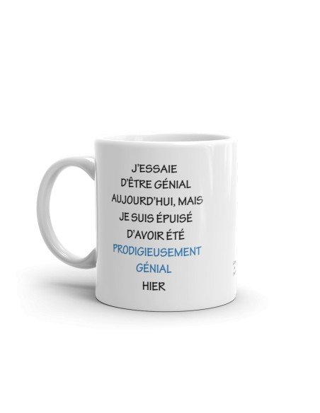 Tasse-Mug Collègue - J'essaie d'être Génial - Idée Cadeau Entreprise Travail Nouveau Job 