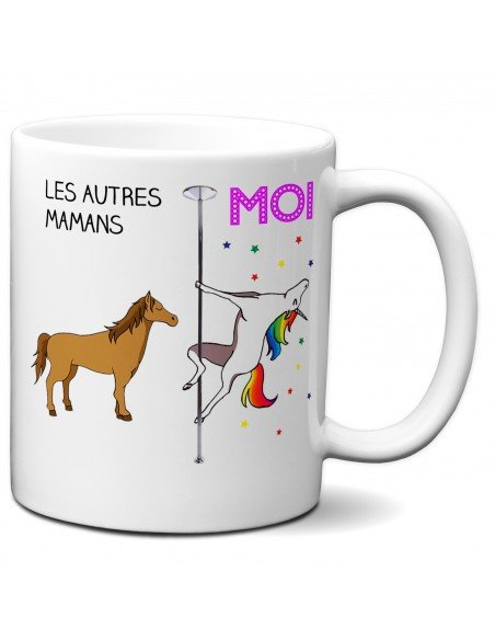 Tasse-Mug Cadeau Meilleure Maman  Licorne Idée Cadeau Humour Maman Original Anniversaire Fête de Mères 