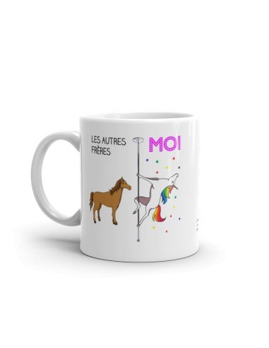 Tasse Mug Cadeau Frère Anniversaire Licorne Idée Originale Personnalisé Amusant Rigolo Humour