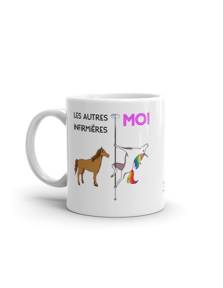 Tasse Mug Cadeau Infirmière - Meilleure Infirmière Licorne - Idée Collègue de Travail Médical