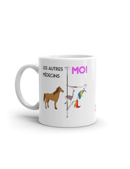 Tasse Mug - Le Meilleur Médecin Licorne - Idée Cadeau Homme Humour Docteur Soignant Collègue de Travail Médical