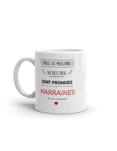 Tasse Mug Soeurs Exceptionnelles Marraines - Annonce Grossesse Marraine Naissance Enfant -Idée Cadeau