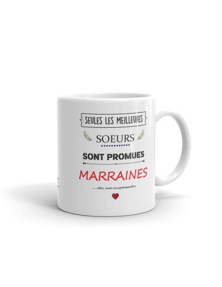 Tasse Mug Soeurs Exceptionnelles Marraines - Annonce Grossesse Marraine Naissance Enfant -Idée Cadeau