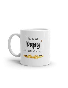 Tasse-Mug Cadeau Papy en Or Idée Originale Humour Personnalisé Anniversaire Fête des Grands Pères Noël  2
