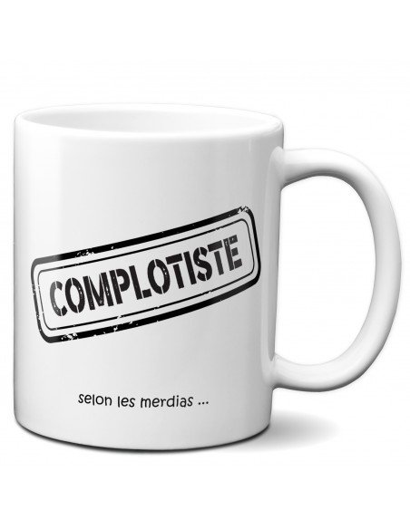 Tasse-Mug Collègue-Complotiste - Idée Cadeau Ami Humour Papa Maman
