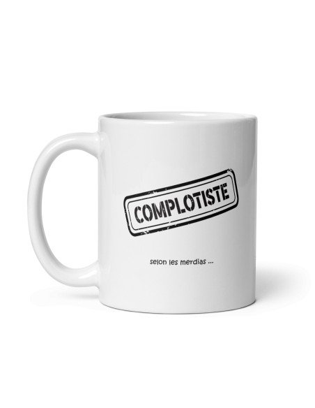 Tasse-Mug Collègue-Complotiste - Idée Cadeau Ami Humour Papa Maman