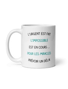 Tasse-Mug Collègue - Pour les Miracles- Idée Cadeau Entreprise Travail Nouveau Job  2