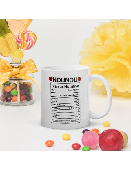 Tasse Mug Cadeau Nounou -Meilleure Nounou Valeur- Original Personnalisé Geniale Anniversaire Fête Noël