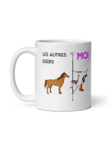 Tasse-Mug Meilleur Geek Licorne - Idée Cadeau Humour Original Anniversaire