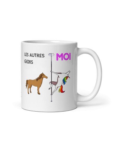 Tasse-Mug Meilleur Geek Licorne - Idée Cadeau Humour Original Anniversaire