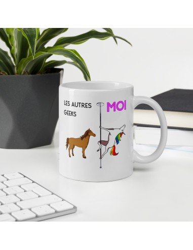Tasse-Mug Meilleur Geek Licorne - Idée Cadeau Humour Original Anniversaire