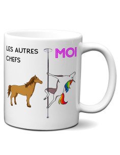 Tasse-Mug Meilleur Chef  Licorne - Idée Cadeau Humour Original Anniversaire