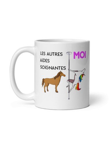 Tasse-Mug Meilleure Aide-soignante Licorne - Idée Cadeau Humour Original Anniversaire