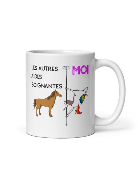Tasse-Mug Meilleure Aide-soignante Licorne - Idée Cadeau Humour Original Anniversaire