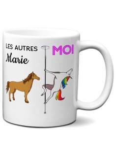 Tasse-Mug Meilleure Marie Prénom Licorne - Idée Cadeau Humour Original Anniversaire