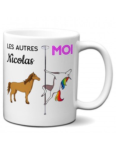 Tasse-Mug Meilleur Nicolas Prénom Licorne - Idée Cadeau Humour Original Anniversaire