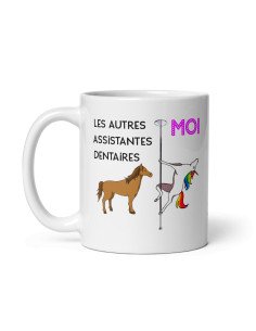 Tasse-Mug Meilleure Assistante Dentaire Licorne - Idée Cadeau Humour Original Anniversaire 2