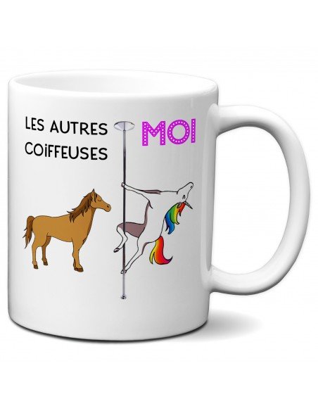 Tasse-Mug Meilleure Coiffeuse Licorne - Idée Cadeau Humour Original Anniversaire