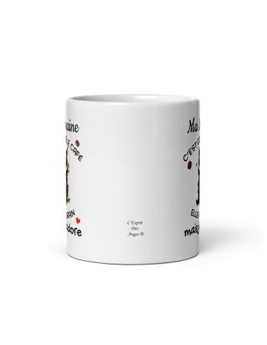 Tasse Mug Cadeau Marraine Comme le Café  Original Baptême Anniversaire Humour