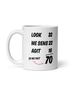 Cadeau Anniversaire Homme 70 ans - Tasse Mug - Ça me fait 70 ans - Original Personnalisé Humour 2