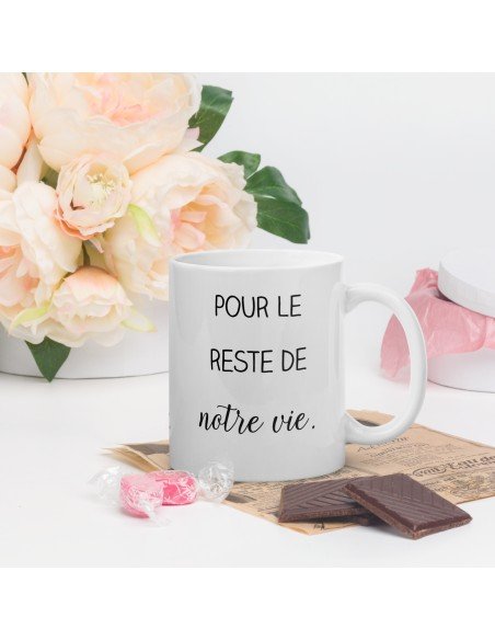 Tasses Deux Mugs Cadeau de Mariage Couple Original  Fiançailles Romantique 