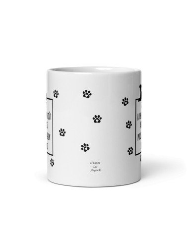 Tasse Mug Cadeau Humour  Chien - Tout a Meilleur Goût avec des Poils de Chien -  - Rigolo Amusant