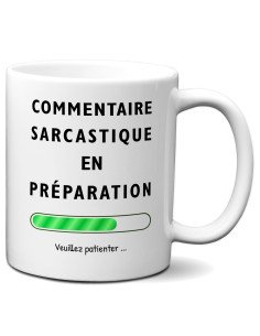 Tasse-Mug Cadeau Humour- Commentaire Sarcastique en Préparation -  Original Amusant Anniversaire Collègue