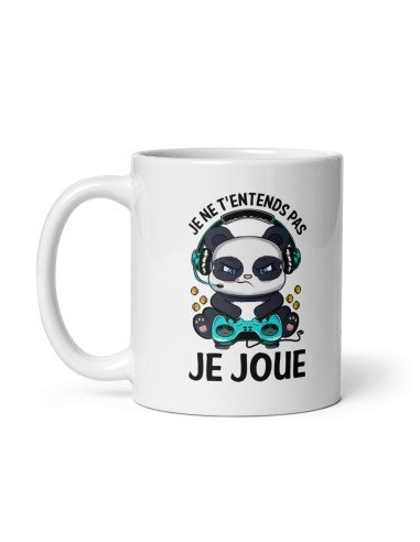 Tasse-Mug Cadeau Humour Gamer- Je ne t'entends pas je Joue-  Original Amusant Anniversaire Collègue