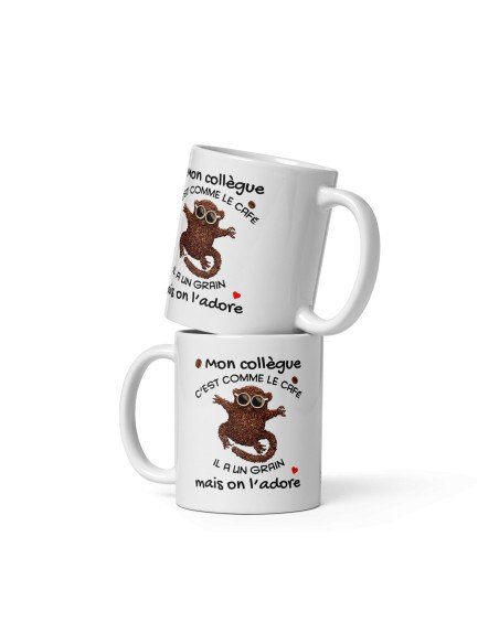 Tasse-Mug - Mon Collègue c'est comme le Café - Idée Cadeau Entreprise Ami Travail Nouveau Job 