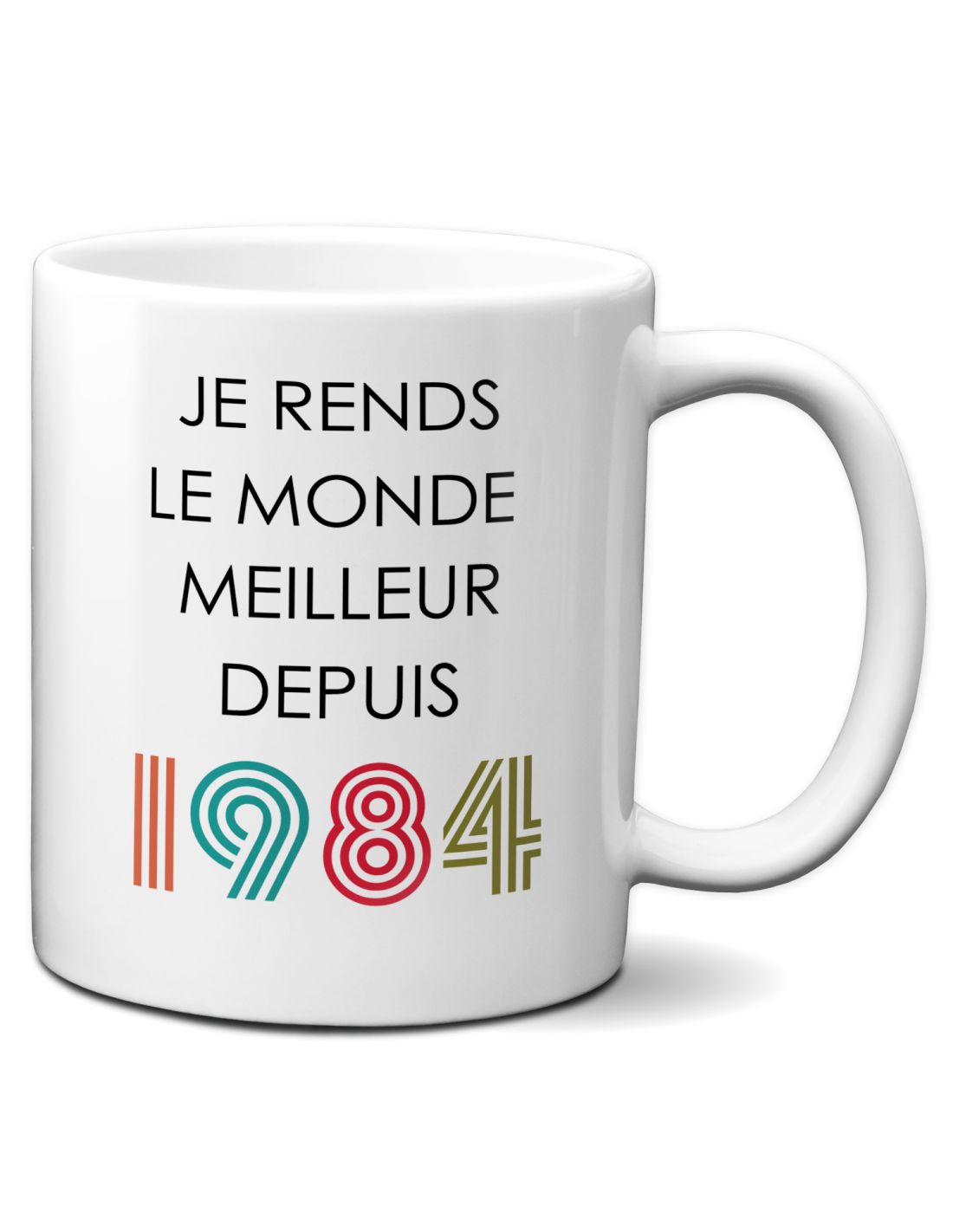 Tasse Mug Cadeau Anniversaire 40 ans Femme Homme - Je Rends le Monde  Meilleur - Original Personnalisé