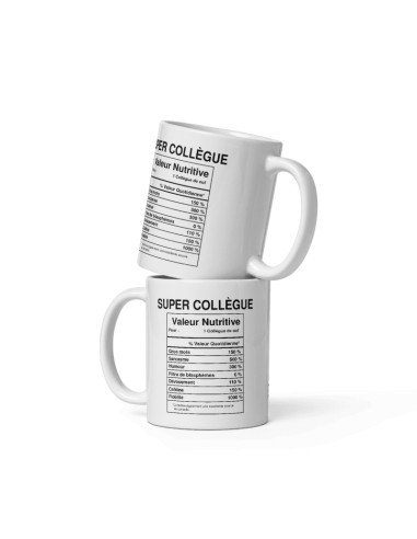 Tasse Mug Idée Cadeau Super Collègue de Travail Valeur Entreprise Nouveau Job