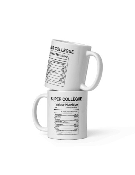 Tasse Mug Idée Cadeau Super Collègue de Travail Valeur Entreprise Nouveau Job