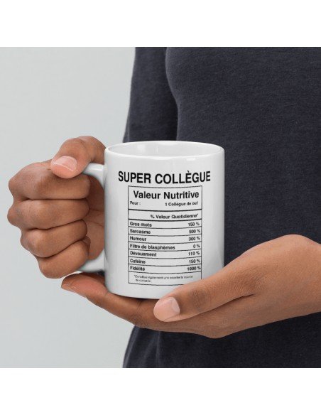 Tasse Mug Idée Cadeau Super Collègue de Travail Valeur Entreprise Nouveau Job