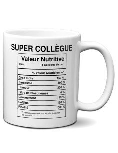 Tasse Mug Idée Cadeau Super Collègue de Travail Valeur Entreprise Nouveau Job
