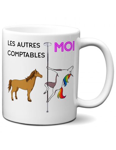 Tasse Mug - Le Meilleur Comptable Licorne - Idée Cadeau Homme Humour Collègue de Travail Bureau