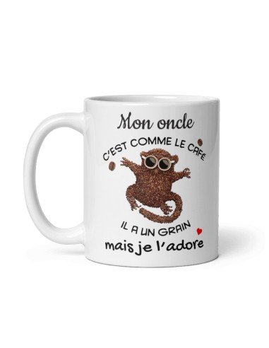 Tasse Mug Cadeau Tonton - Mon Oncle c'est comme le café - Idée Original Tonton Anniversaire
