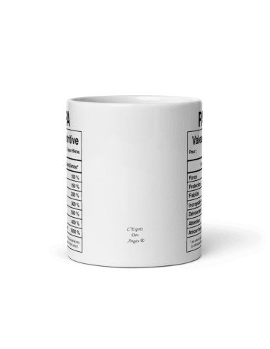 Tasse-Mug Cadeau Papa -Étiquette Valeur Nutritive Exceptionnelle- Idée Cadeau Humour Papa Original Anniversaire Fête de Pères 