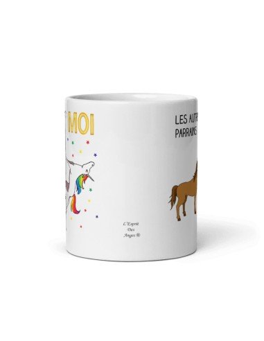 Tasse Mug Meilleure Parrain Licorne Idée Cadeau Original Baptême Anniversaire