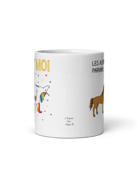 Tasse Mug Meilleure Parrain Licorne Idée Cadeau Original Baptême Anniversaire