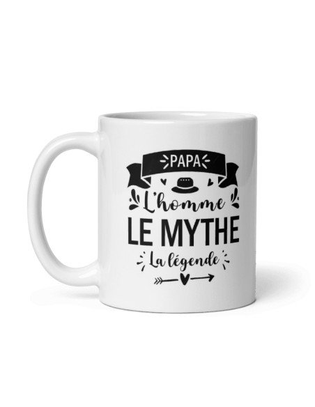 Chope Bière 'David Mythe Légende' - Verre Givré 470 Ml - Cadeau Humour Pour Anniversaire, Fête Des Pères