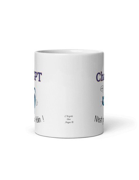 Tasse-Mug Cadeau Chat Humour Intelligence Artificielle - Le Chat GPT n'est pas un Félin - Original Amusant Marrant Rigolo Annive