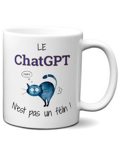 Tasse-Mug Cadeau Chat Humour Intelligence Artificielle -...
