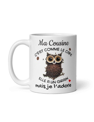 Tasse Mug Cadeau - Ma Cousine c'est comme le Café - Original Meilleure Cousine Anniversaire Noël