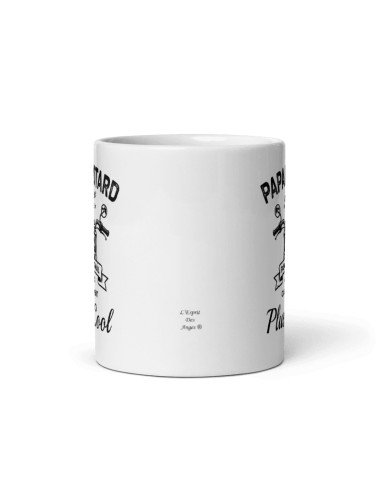 Tasse-Mug Cadeau - Papa Motard Carrément Plus Cool - Idée Cadeau Humour Papa Original Anniversaire Fête de Pères 