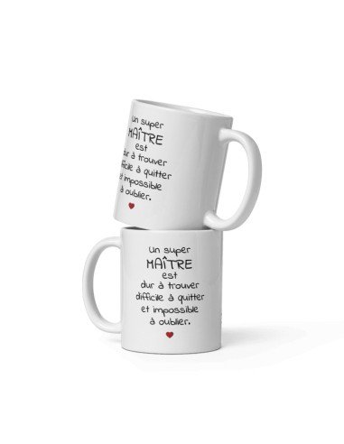 Tasse Mug Cadeau Maître École - Un Maître dur à Trouver- Idée Originale Fin Année Enseignant