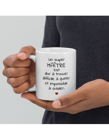 Tasse Mug Cadeau Maître École - Un Maître dur à Trouver- Idée Originale Fin Année Enseignant